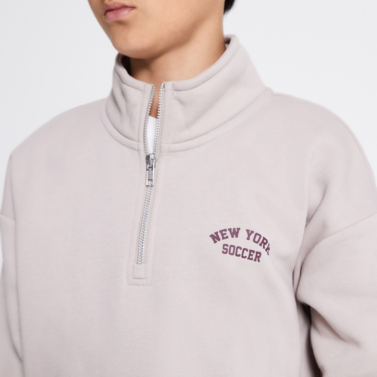 Half-zip sweatshirt "Clarkson" Beige